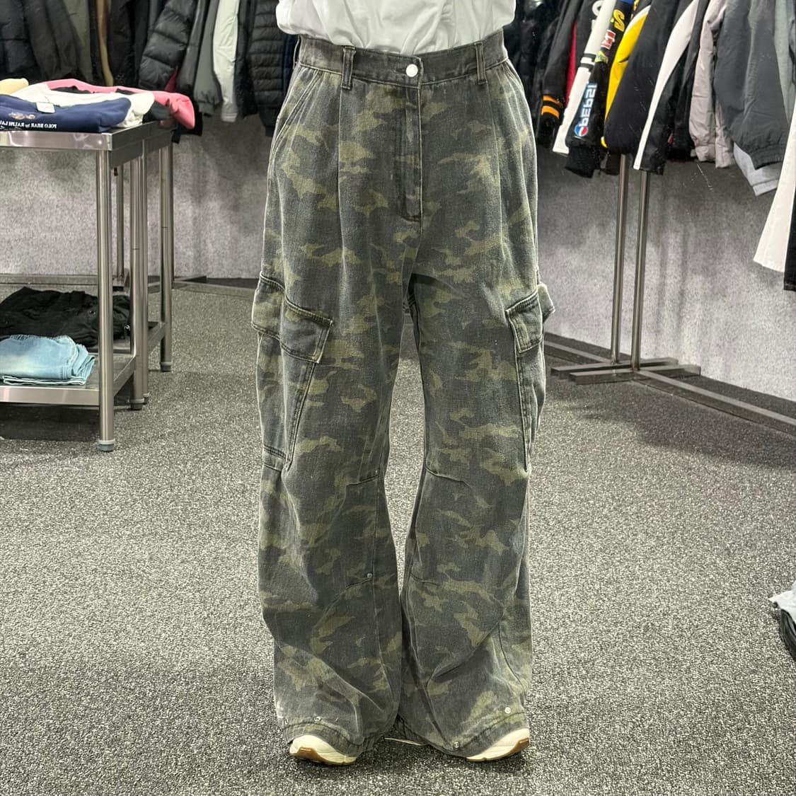 어반드레스 카모 와이드 카고 팬츠 B4091 상품이미지1