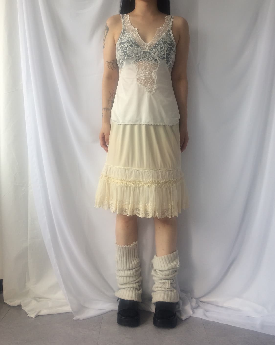 Lace point slip sleeveless 상품이미지5