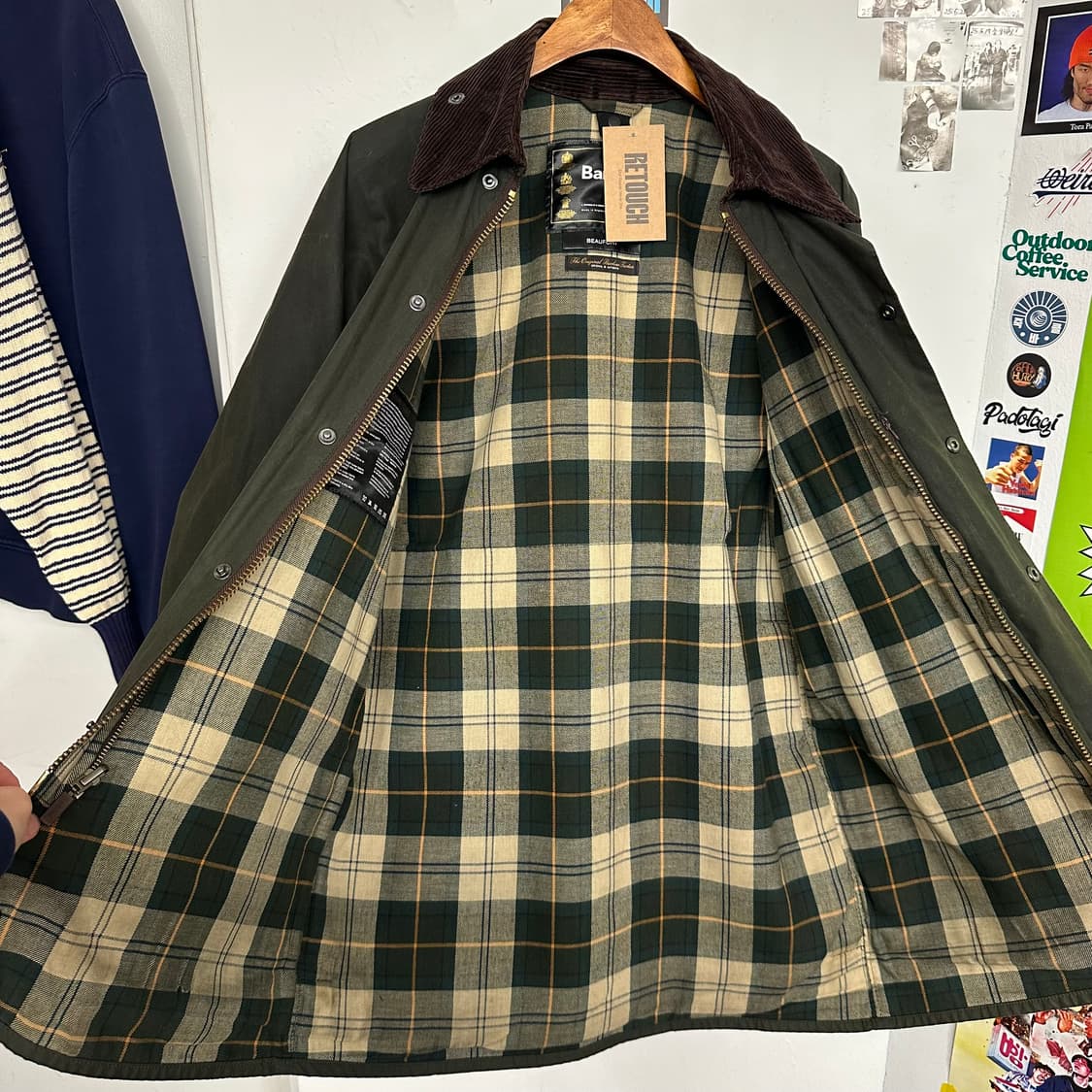 바버 뷰포트 왁스 자켓 ‘세이지’ 상품이미지7