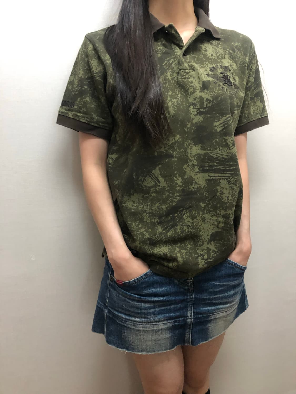 빈티지 버커루 딥 카키 티셔츠 상품이미지4