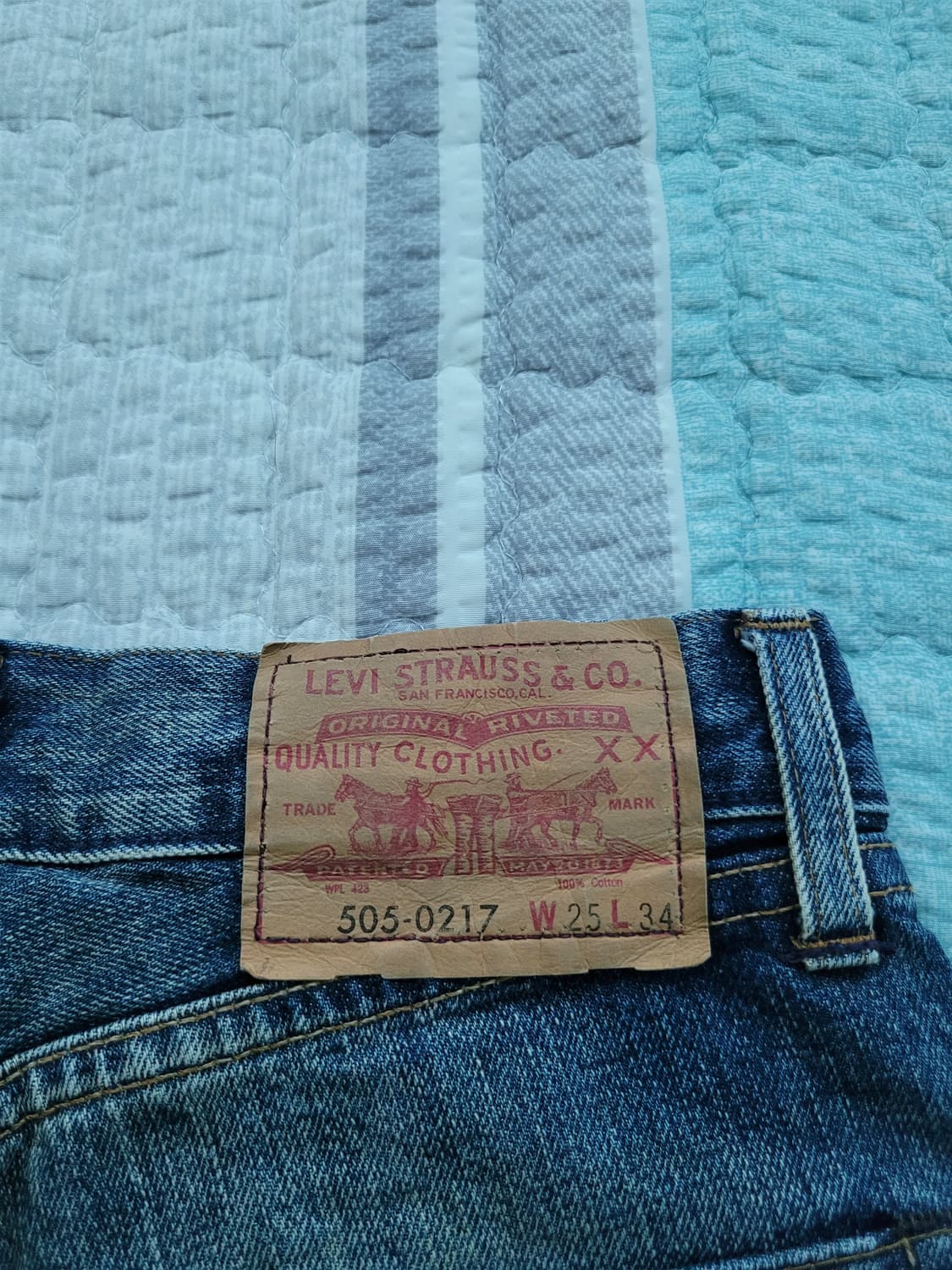 리바이스 빈티지클로징 LVC 69505. 디스리페어 슬림스키니 셀비지  상품이미지9