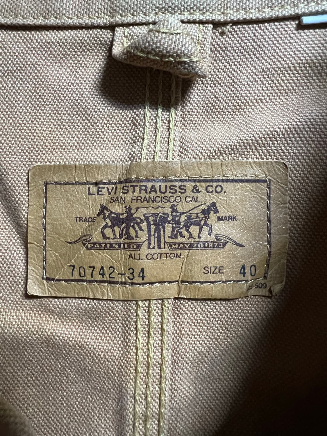 리바이스70742-34 커버올 워크자켓 상품이미지7