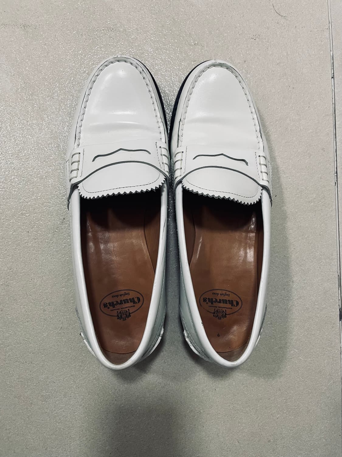 런던 본점 처치스 화이트 로퍼230 상품이미지2