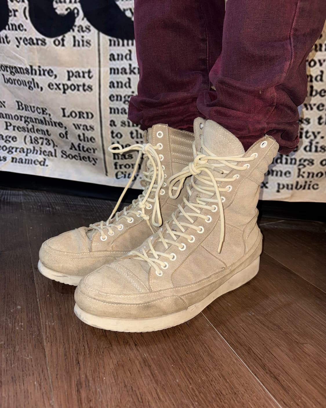 5351 pour les hommes Suede highcut boots 상품이미지4