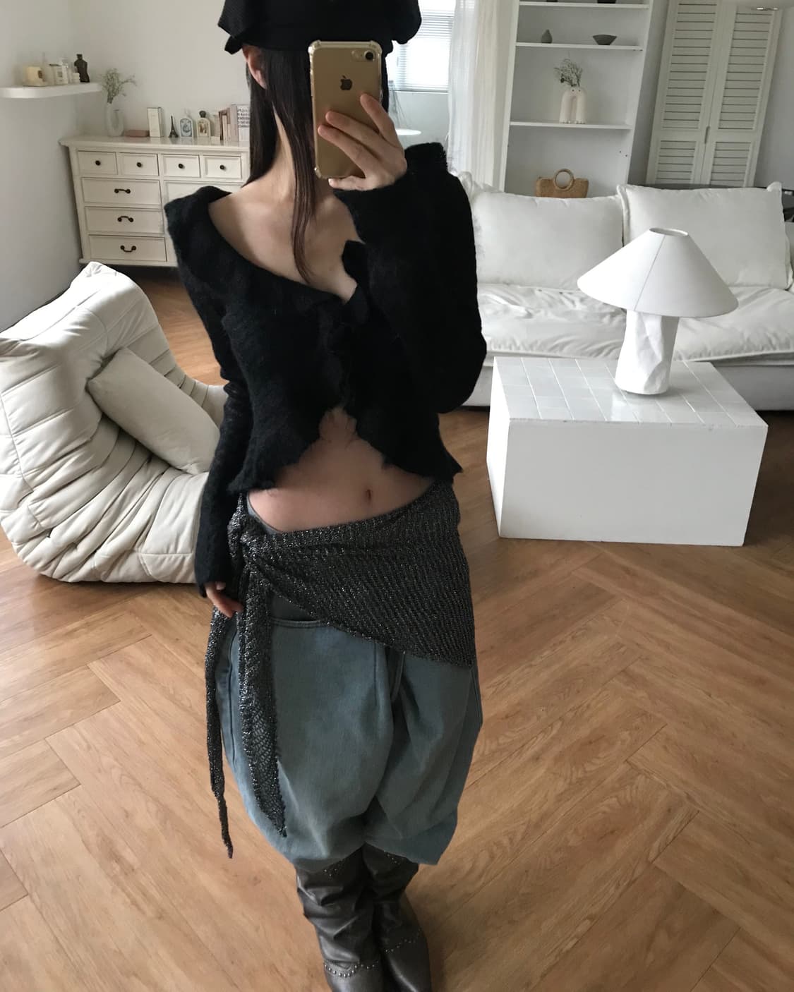 vintage mohair cardigan 상품이미지4