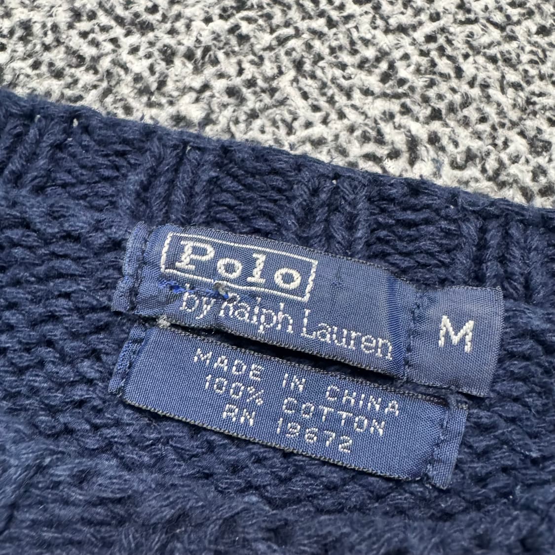 Name : 폴로 랄프로렌 네이비컬러 패턴 니트 :) 상품이미지3