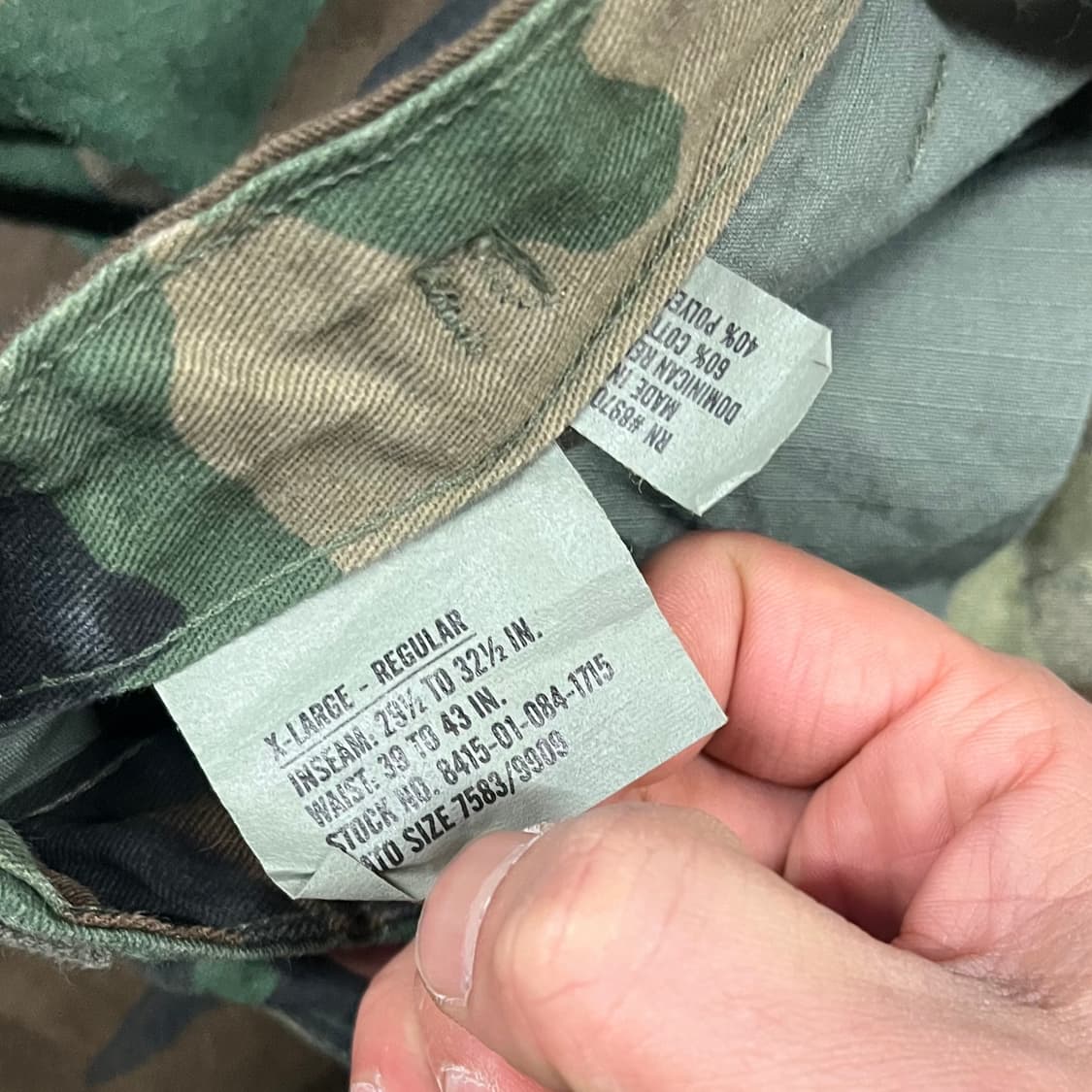 미군 우드랜드 BDU 팬츠 (XL/R) 상품이미지5