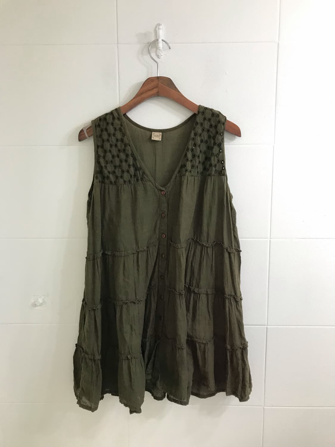 카키 너드모리 러힙 가디건 코디세트 상품이미지5