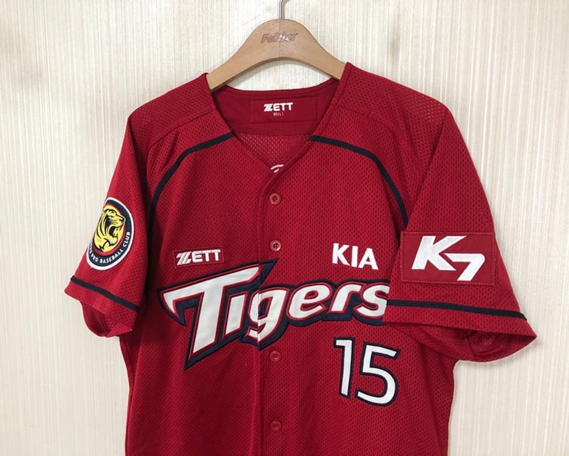 KBO ZETT 기아타이거즈 원정유니폼/져지 95(L) #15 이용규 상품이미지6