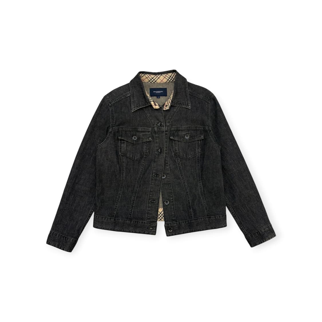버버리 런던 흑청 데님 자켓 상품이미지1