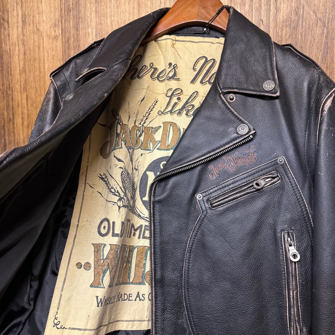 JACK DANIELS leather rider bike jacket 상품이미지5