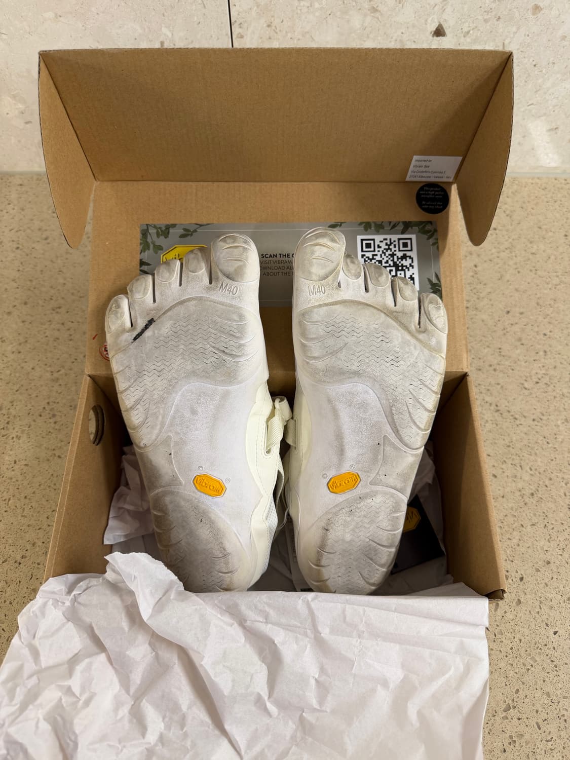 [40] 비브람 파이브핑거스 KSO VINTAGE 화이트 상품이미지2