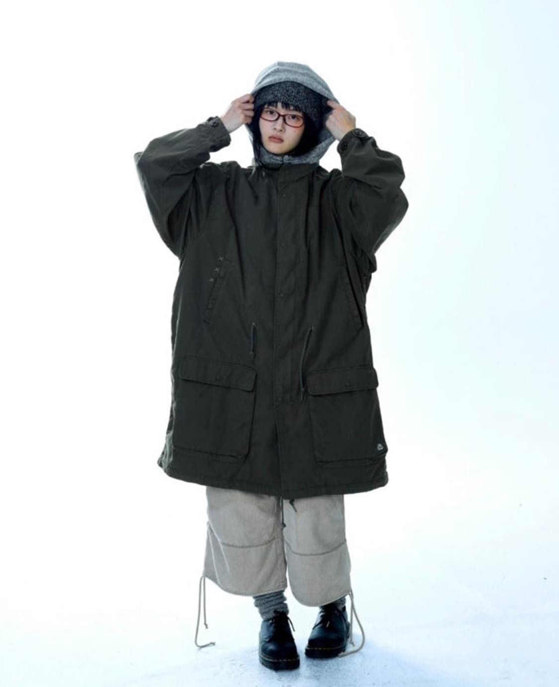 코이세이오 워시드 밀리터리 자켓 카키 야상 판매 상품이미지1