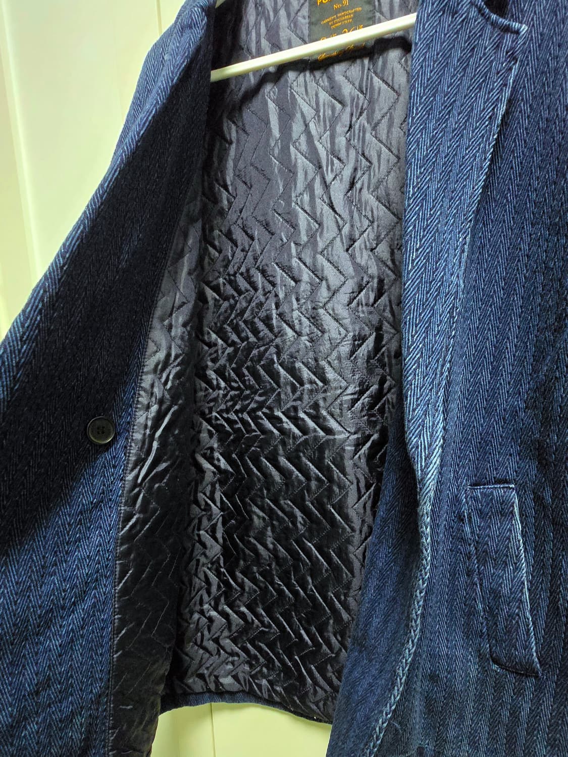 풀앤베어 데님 헤링본 헤비코트 S사이즈 상품이미지5