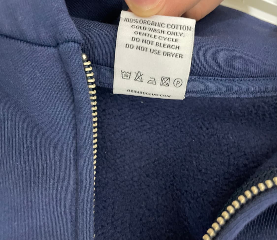 [L] Akimbo club 아킴보 클럽 NY 후드집업 네이비 상품이미지5