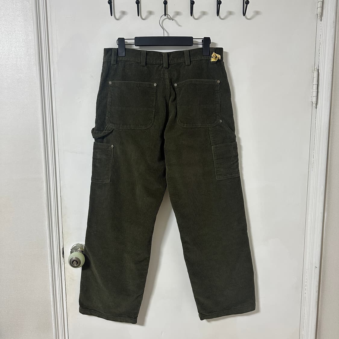 3(30-32) 다레니모 더블니 코듀로이 카펜터 팬츠 올리브 상품이미지2