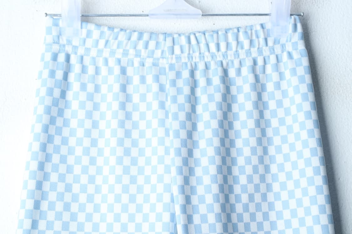 W(F) 러브이즈트루 반바지 팬츠 레깅스 체커보드 연블루-P9984 상품이미지3