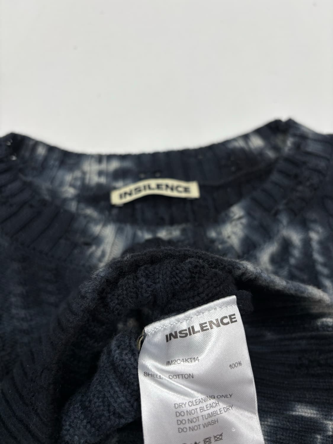 인사일런스 타이다이 케이블 니트 상품이미지6