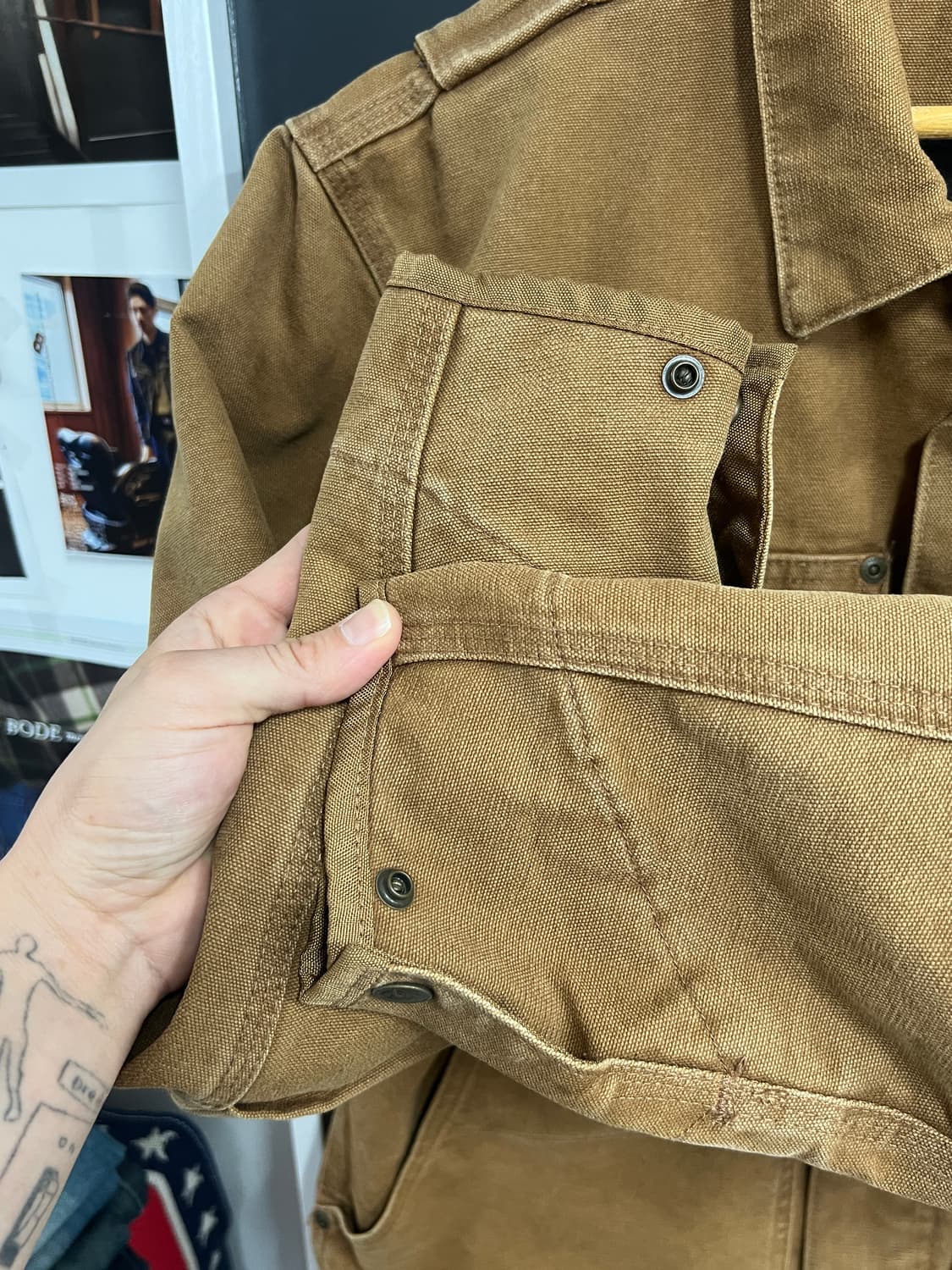 Carhartt 칼하트 샌드스톤 버윅 트러커 워크자켓 상품이미지5
