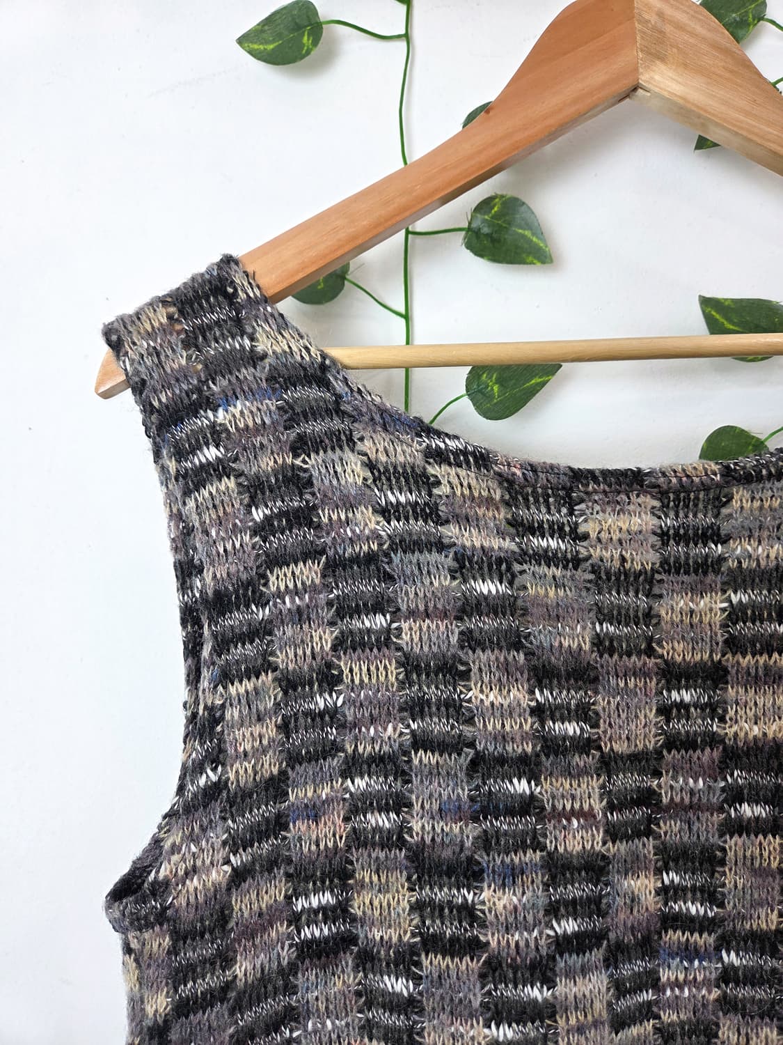 그런지 니트 베스트 상품이미지5