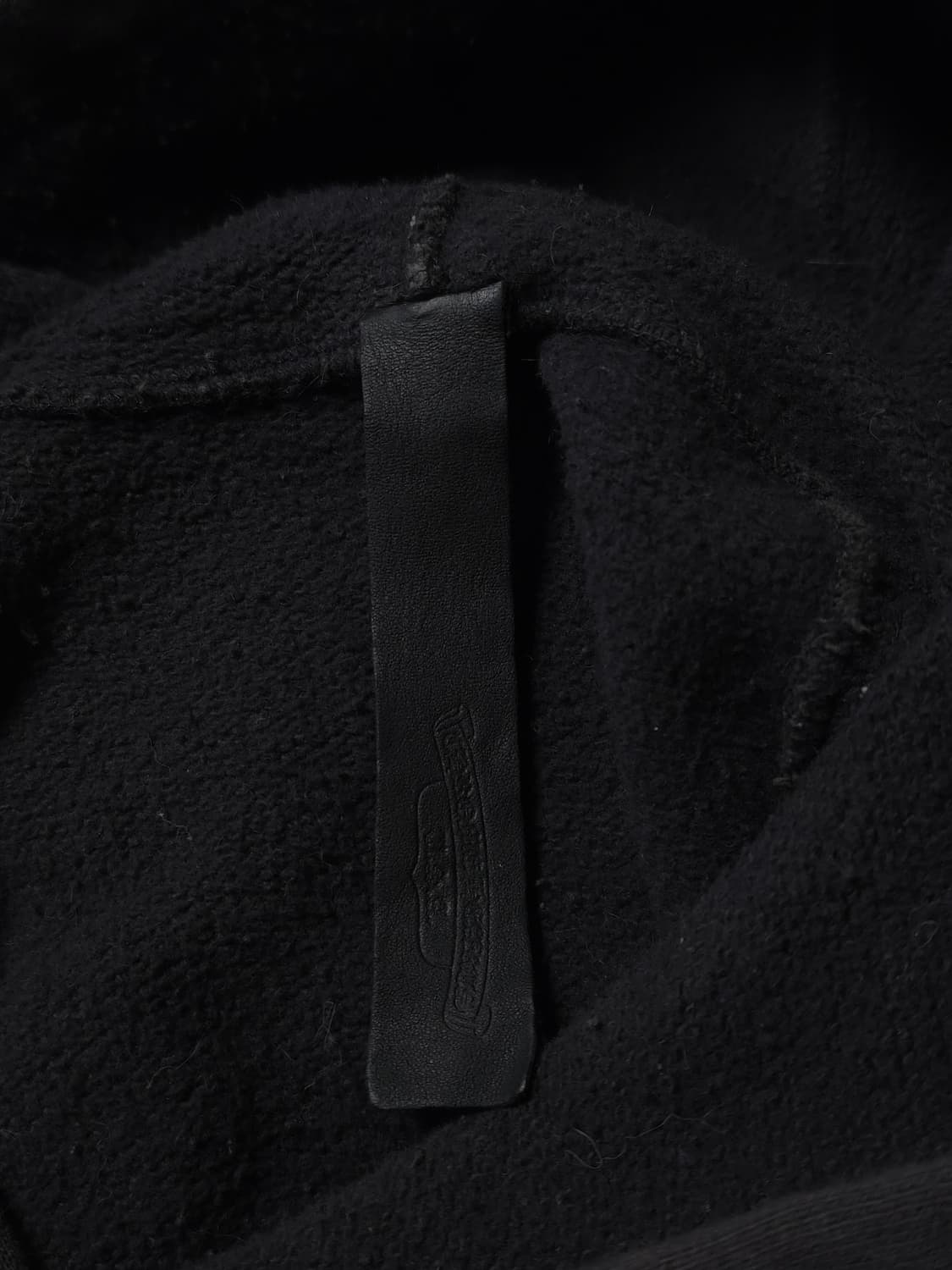 [XXL] 크롬하츠 레더패치 페이퍼잼 후드 블랙 상품이미지5