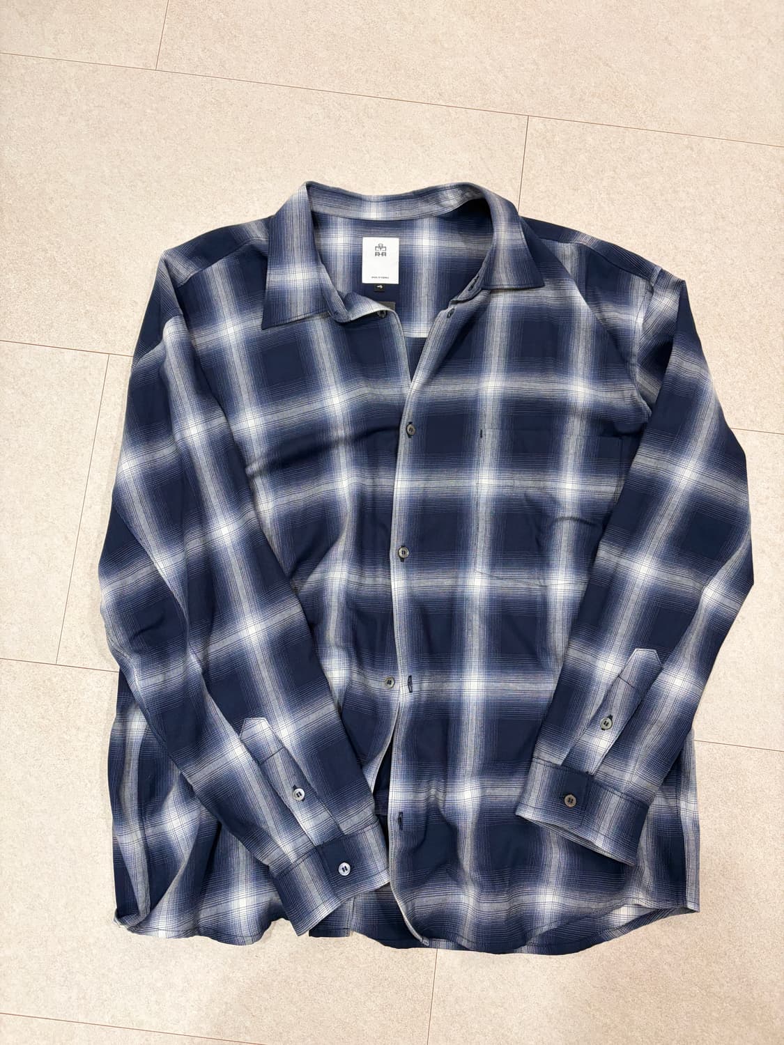 폴리테루 옴브레 셔츠 블루 4사이즈 상품이미지1