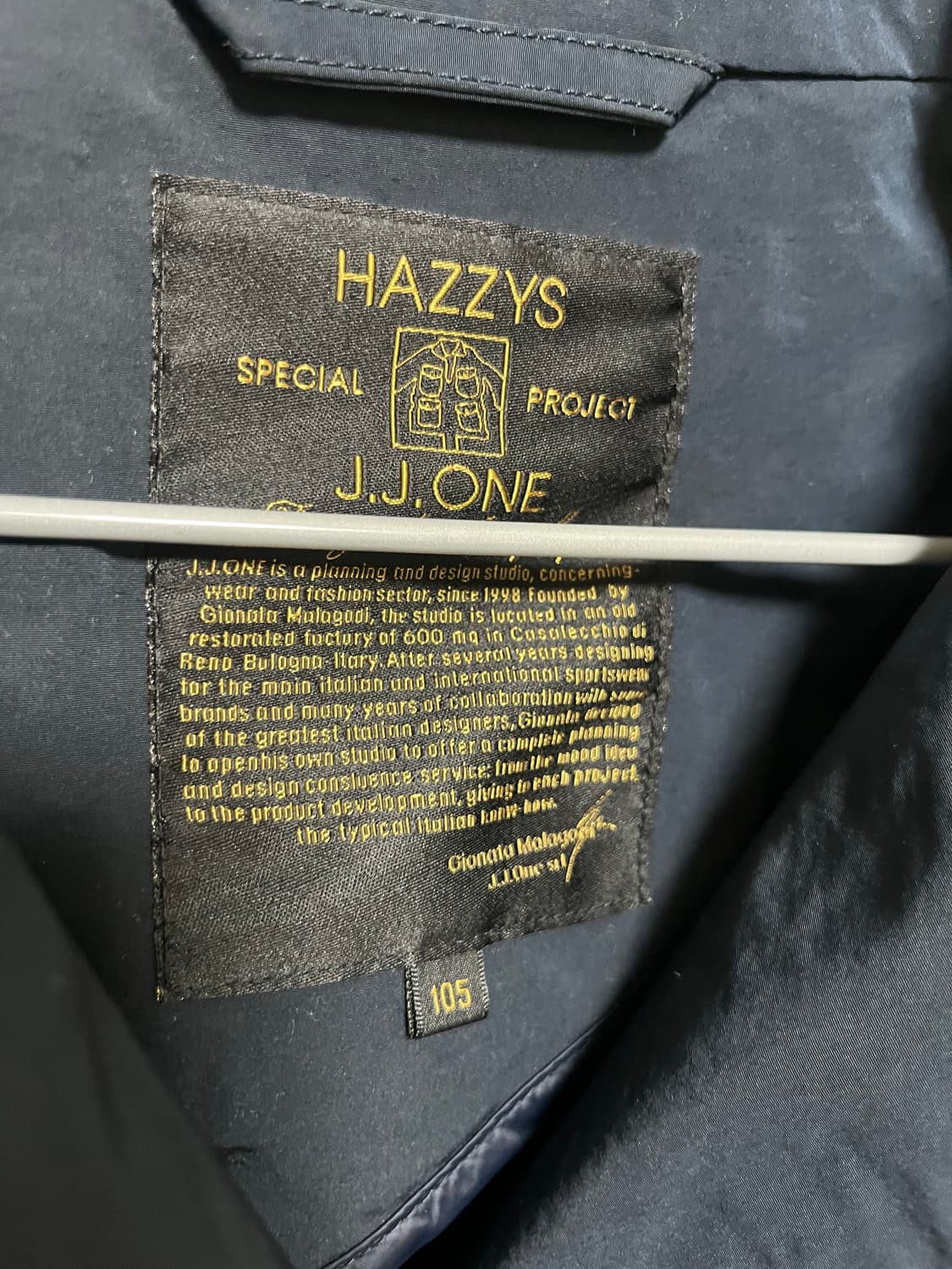 헤지스   J.J. ONE 네이비 야상 자켓 105 상품이미지4