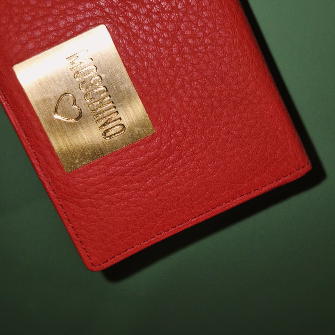 90s 이탈리아 모스키노 하트 레더 반지갑 상품이미지10