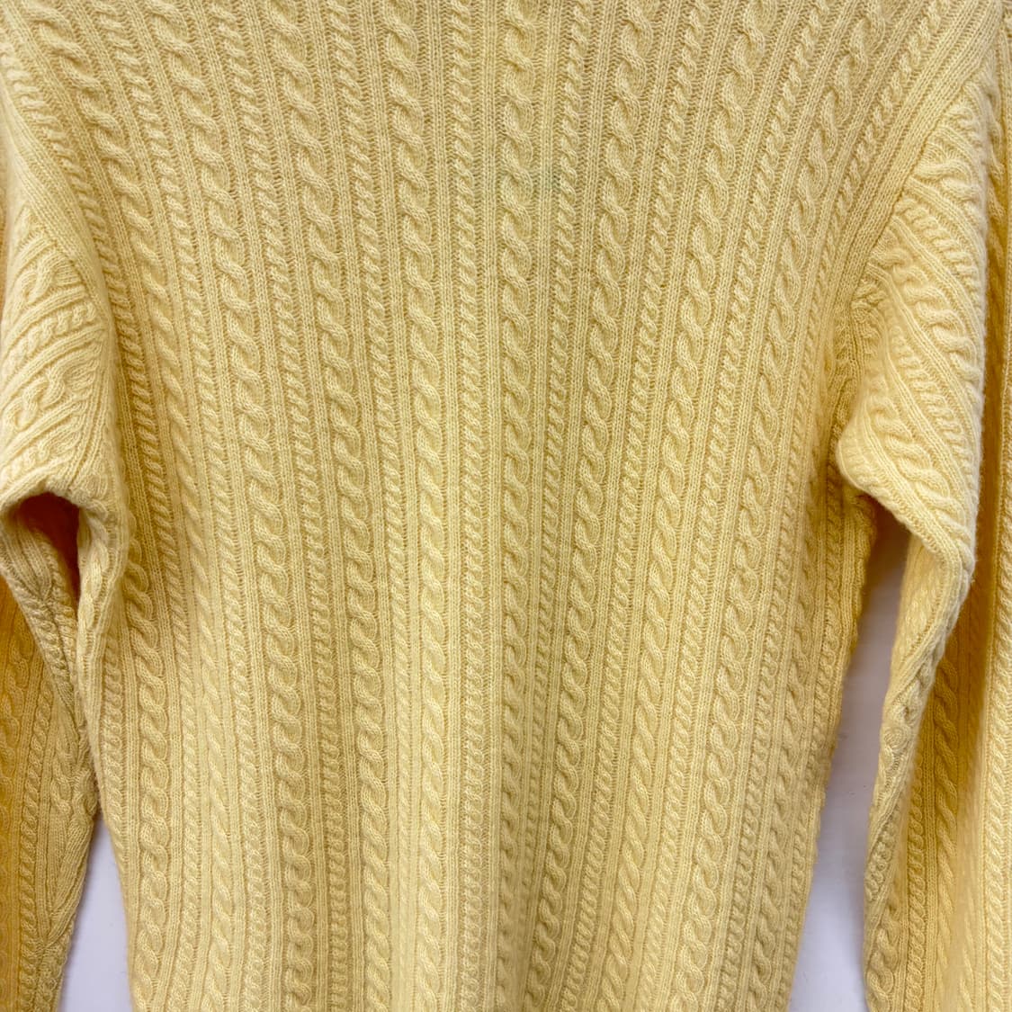 브룩스브라더스 옐로우 꽈배기 니트 스웨터 여m 상품이미지5