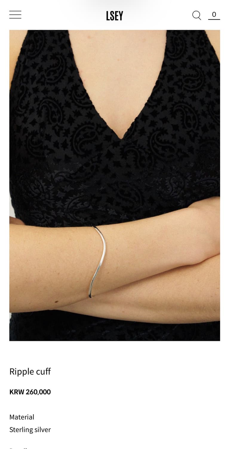 LSEY Ripple cuff 상품이미지1