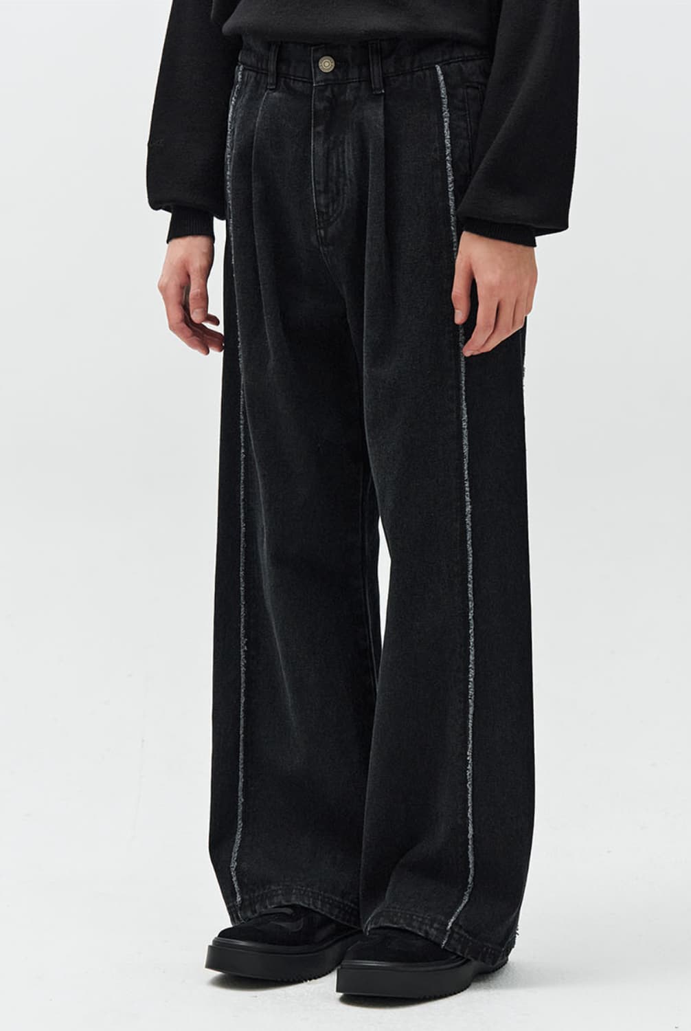 지오송지오 버티컬 컷 데님 82사이즈(32) 상품이미지4