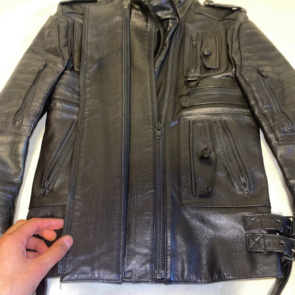 206 homme 8포켓 레더 자켓 상품이미지2