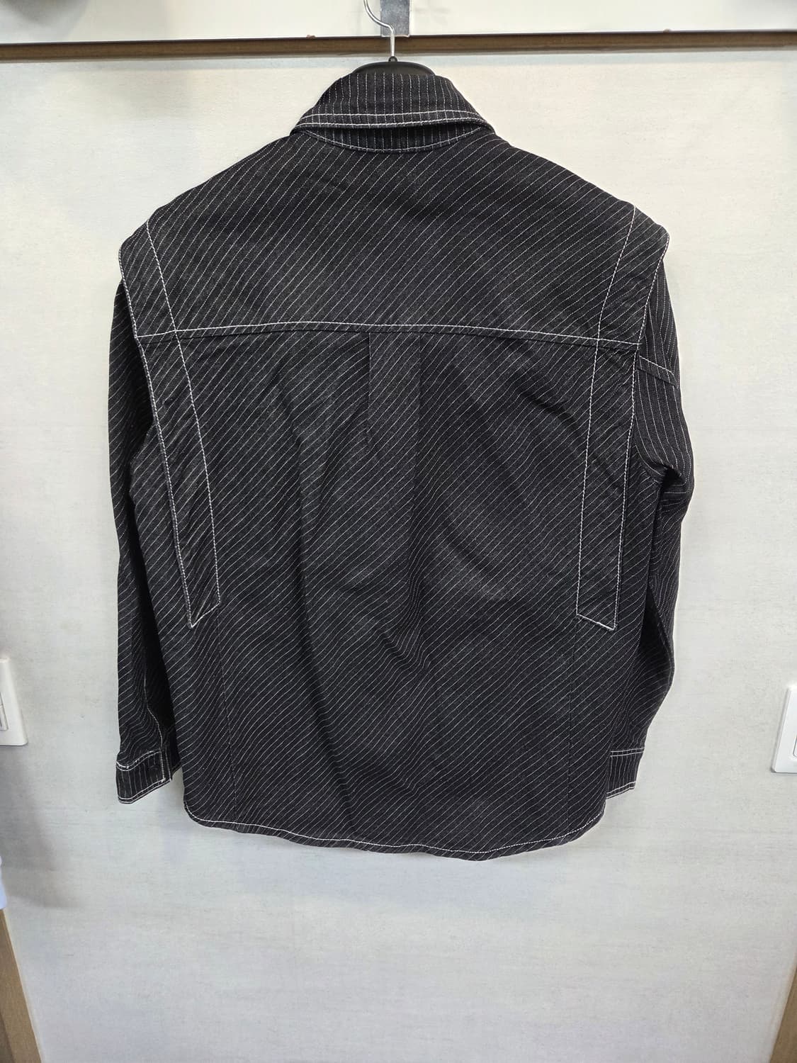 메종미네드 스트라이프 블랙 데님셔츠 긴팔 m 상품이미지2