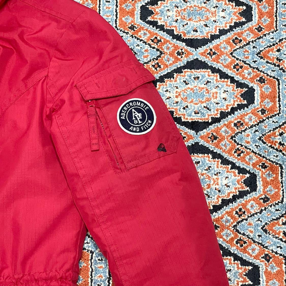 아베크롬비 레드 야상점퍼 여성XS  상품이미지3