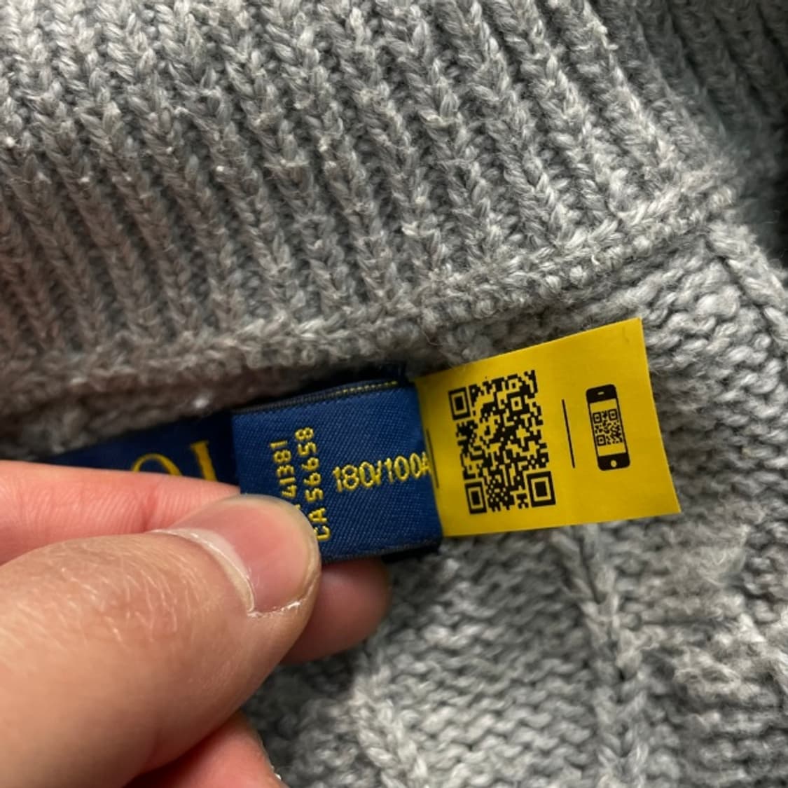 100 폴로 신형 꽈배기 반집업 니트  상품이미지4