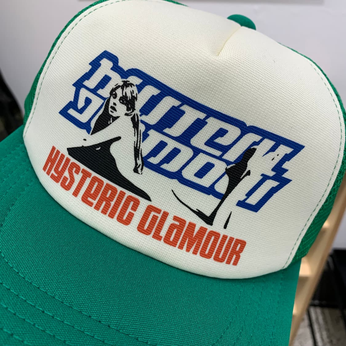 [F] 히스테릭 글래머 박스 매쉬 캡 그린 상품이미지2