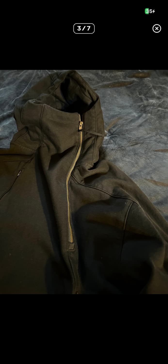 Side Cut Off Zipper Detail Hoodie 상품이미지3