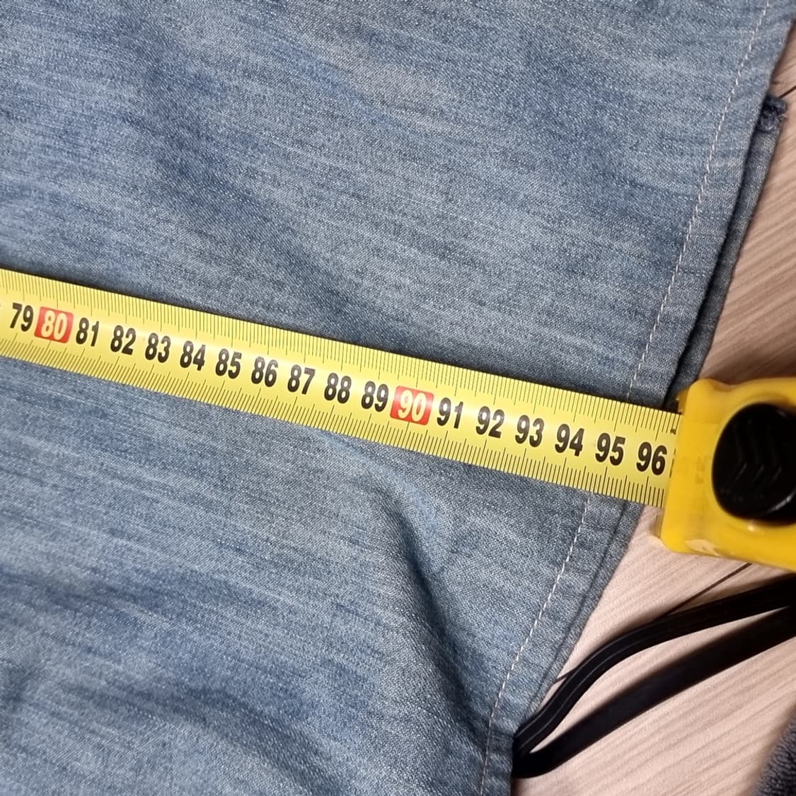 랄프로렌 데님 샴브레이 롱 셔츠 원피스(실측) 상품이미지4