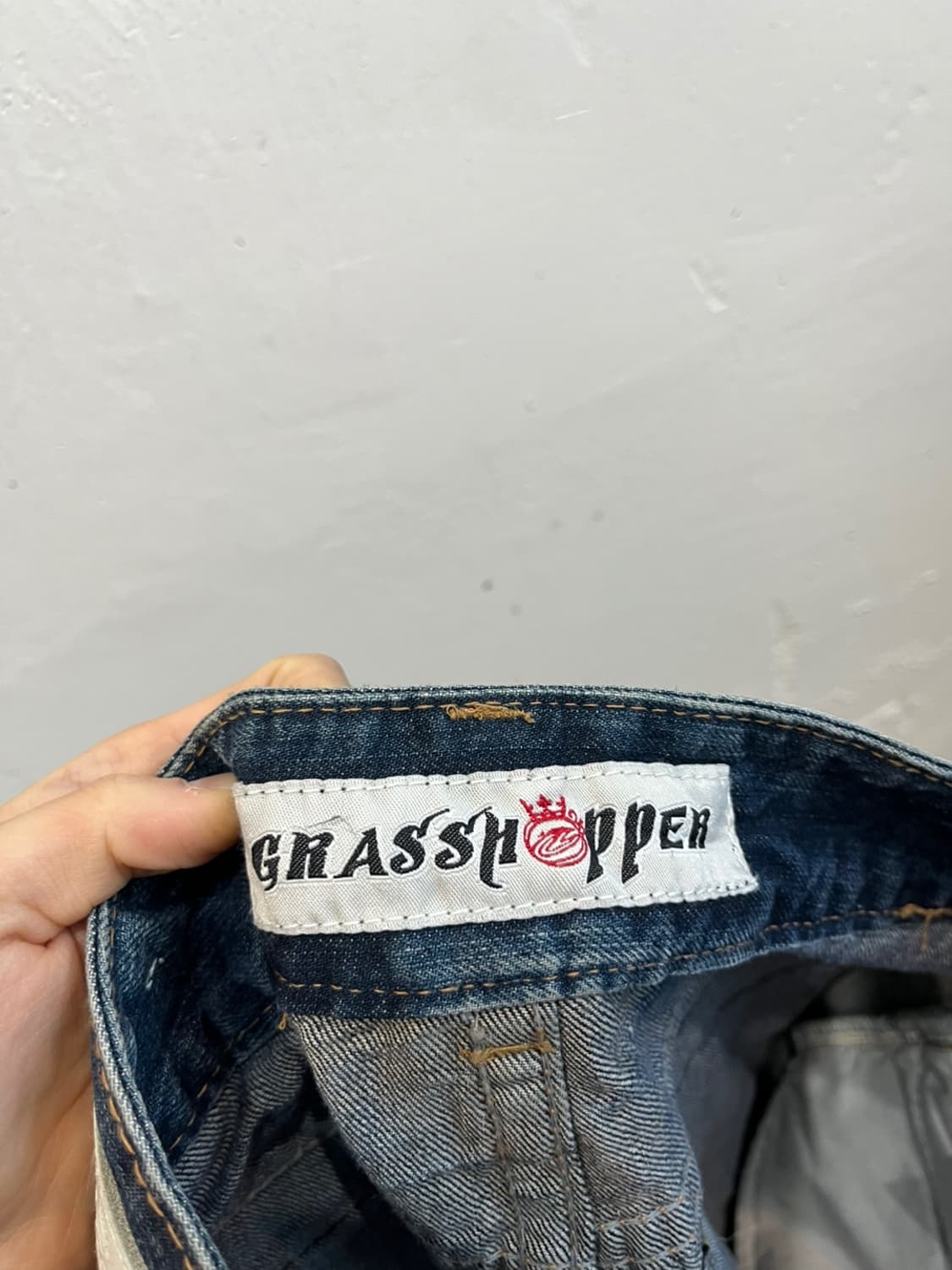 GRASS HOPPER JPN 펑크 로우라이즈 부츠컷 데님팬츠 상품이미지6