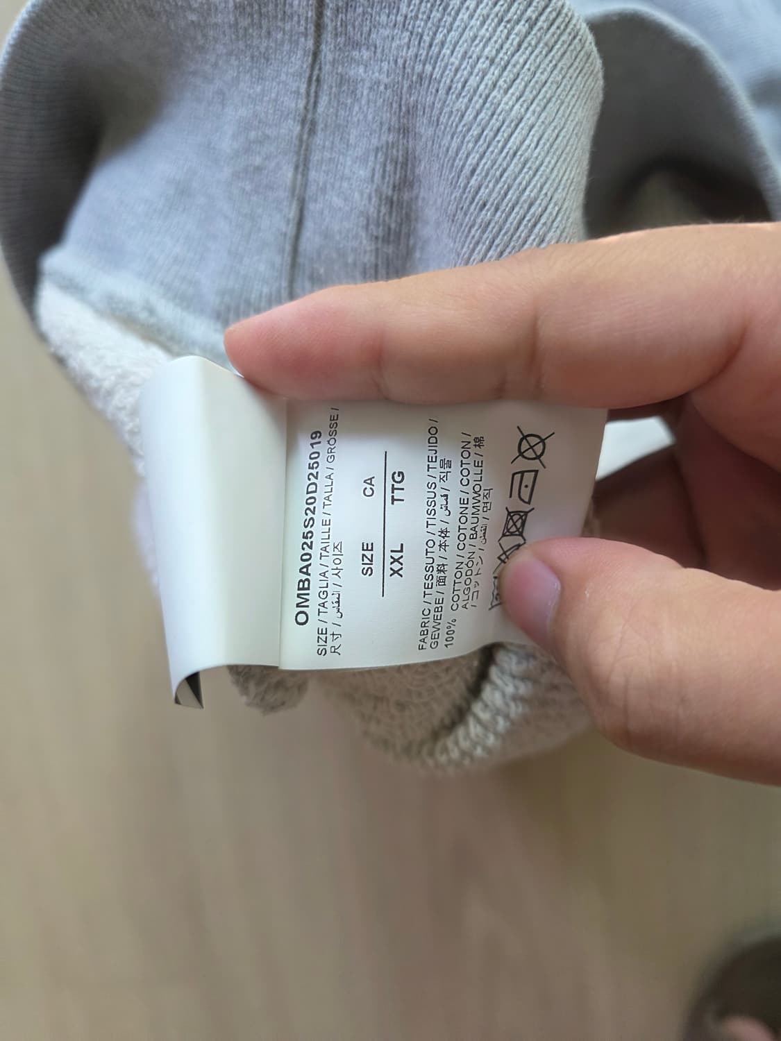 [xl,새상품급]오프화이트 애로우 자수 맨투맨  상품이미지6