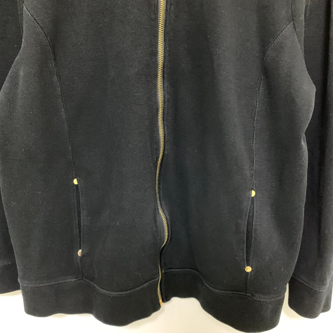 로렌 랄프로렌 빈티지 블랙 집업 져지 가디건 여성 L-XL 상품이미지4