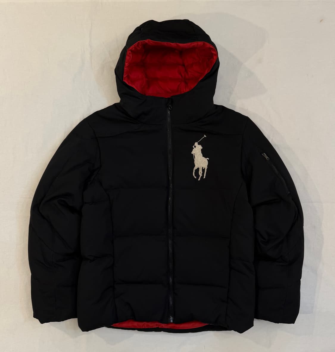 폴로 랄프로렌 후드 빅포니 패딩 블랙 상품이미지1