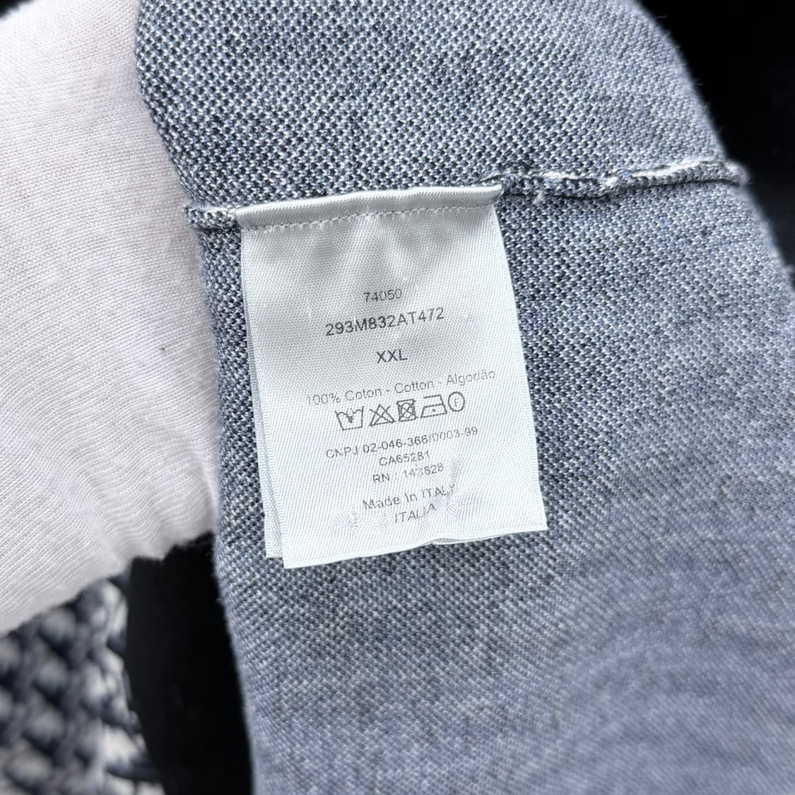 [S+급/2XL] 디올 오블리크 자카드 반팔 카라티 상품이미지6