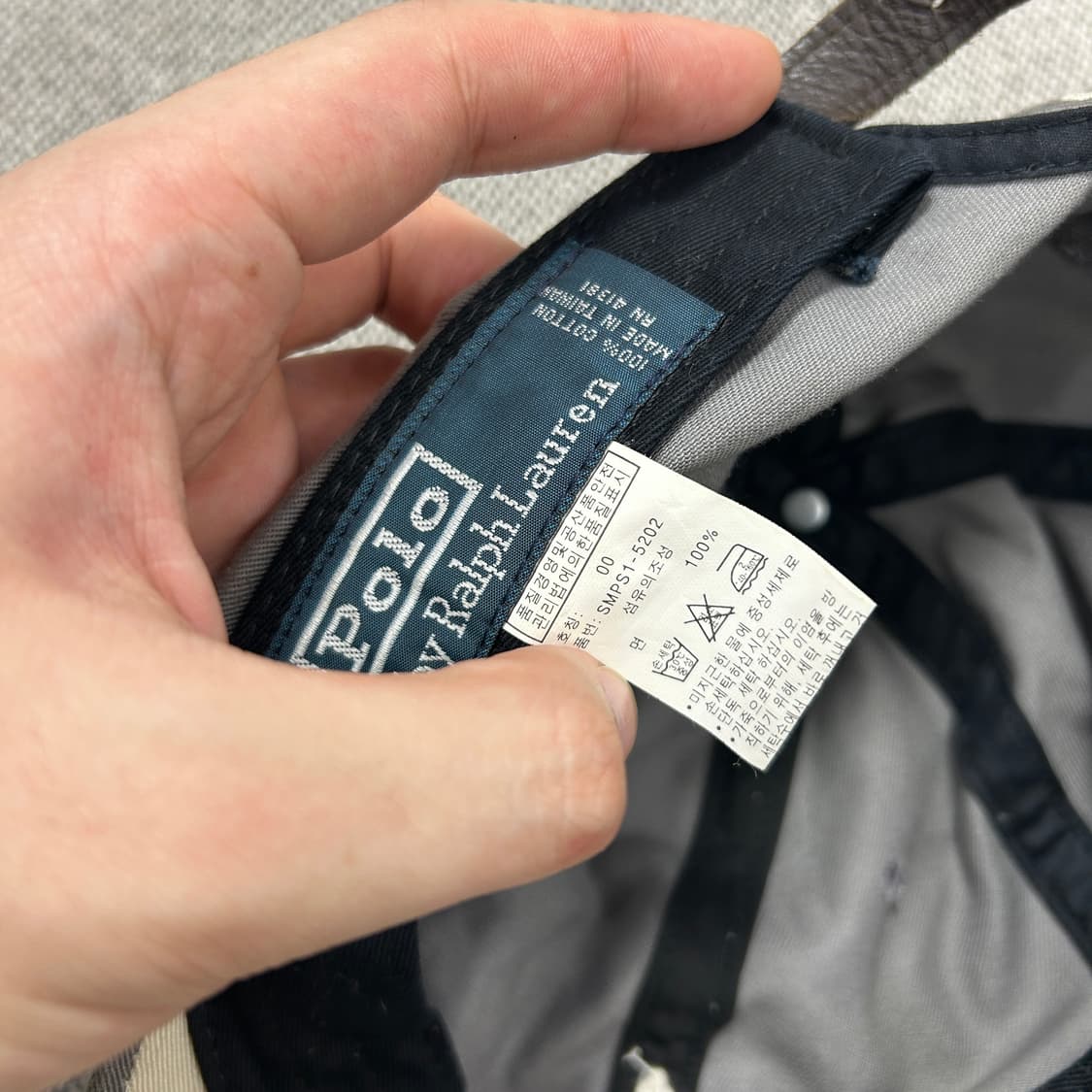 폴로 그레이 스몰포니 볼캡 상품이미지6