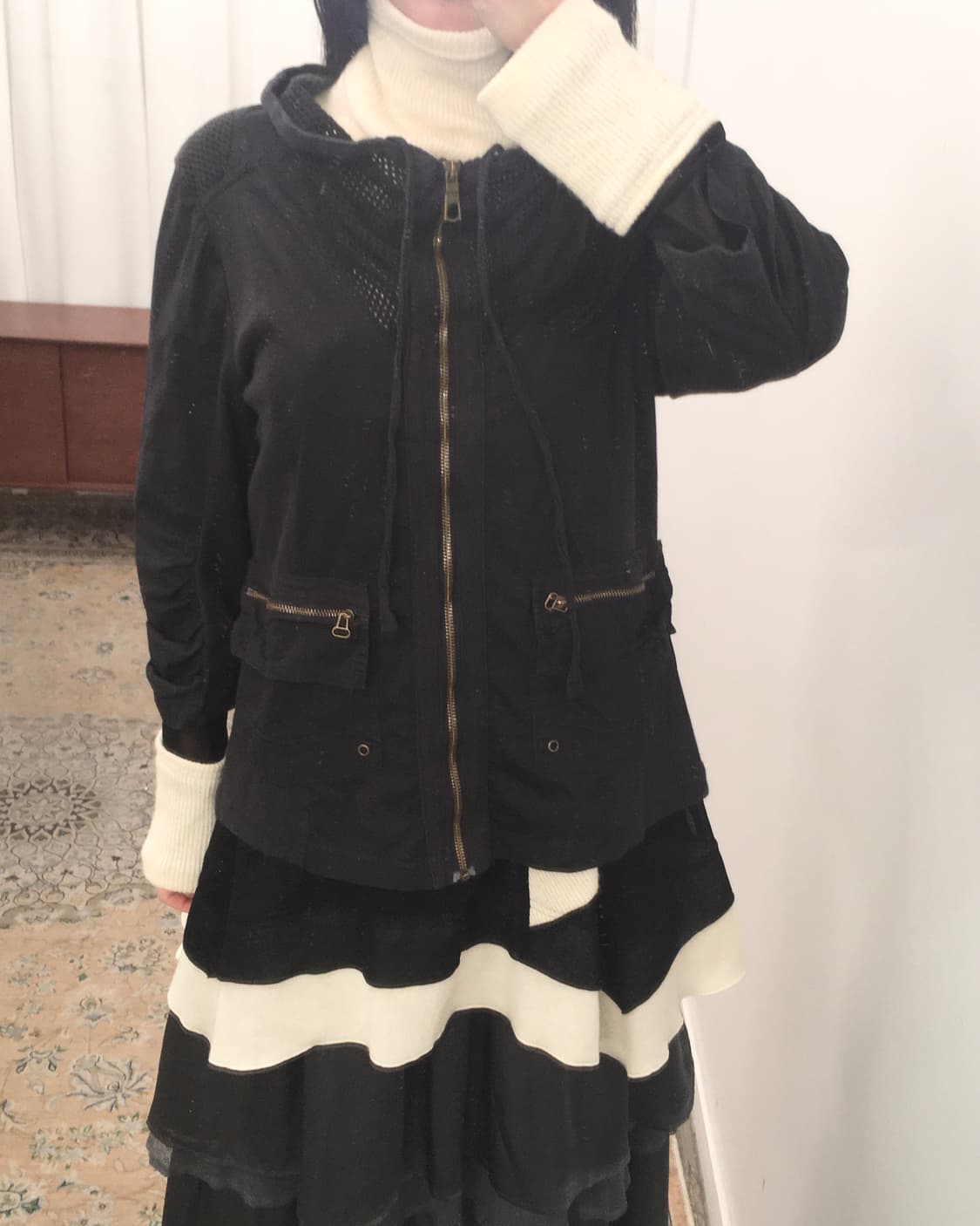 블랙 집업 자켓 상품이미지4