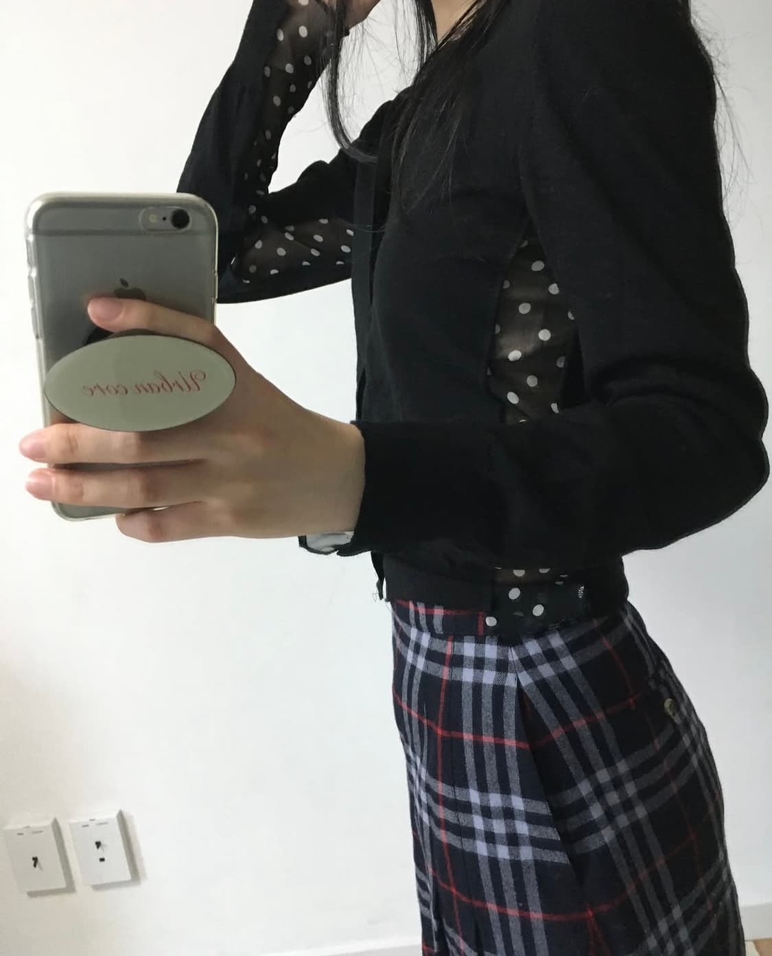 꼼데가르송 도트 오간자 가디건 상품이미지4