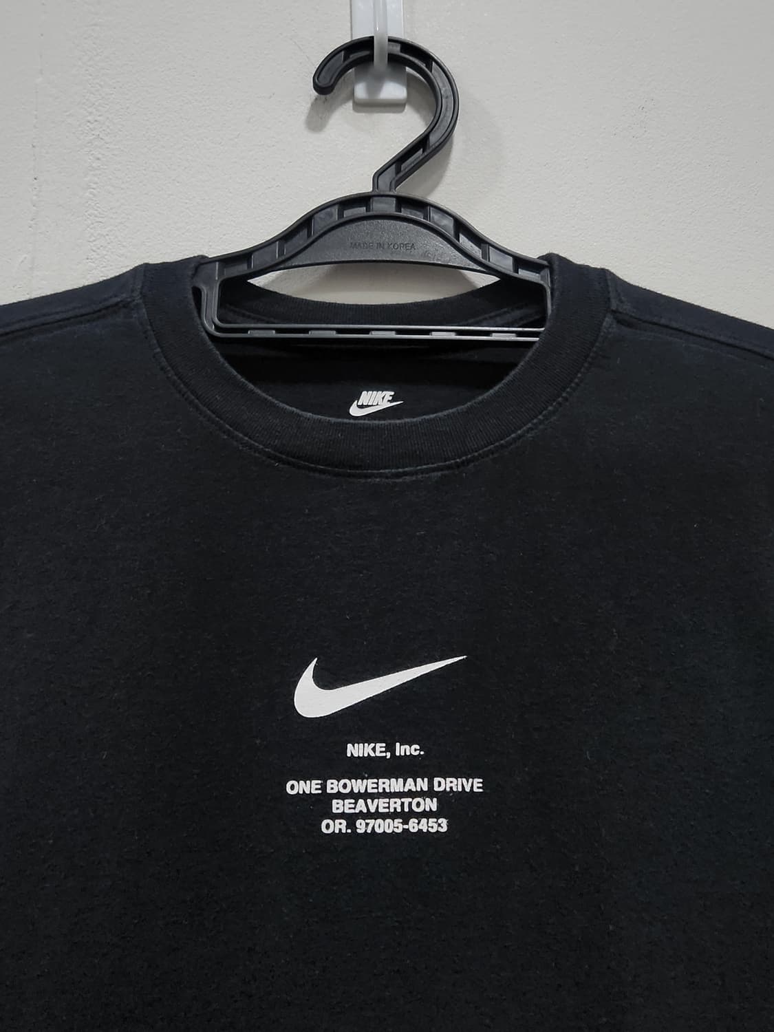 [S] 나이키 스우시 블랙 반팔티 S 상품이미지3