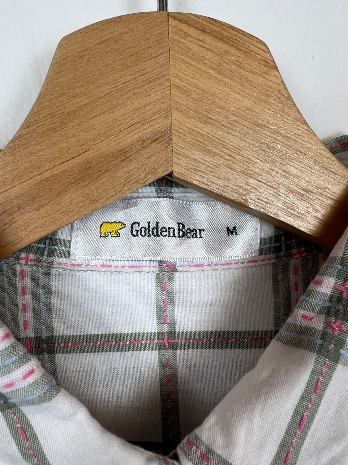 골든베어 체크 셔츠 M 상품이미지3