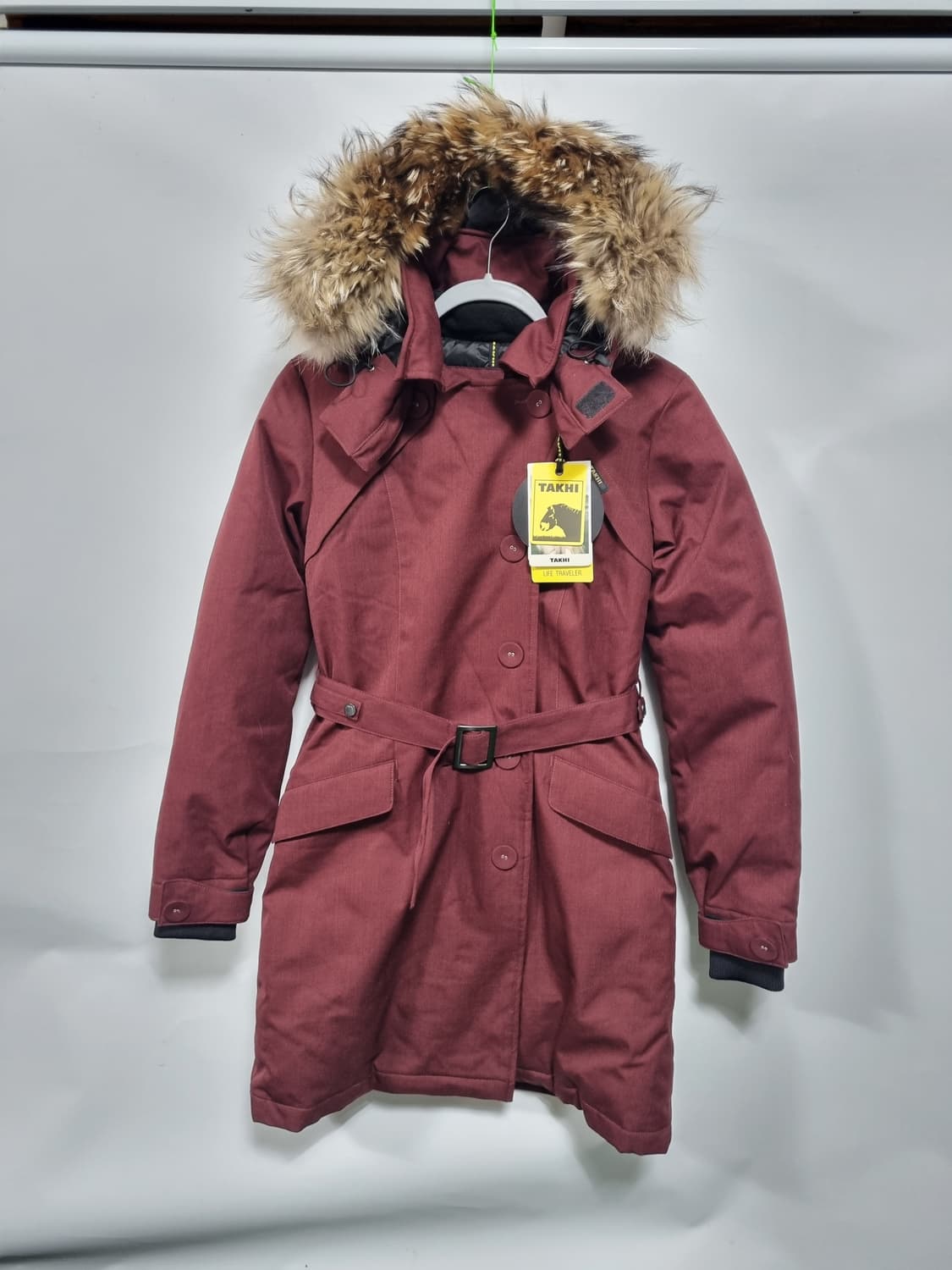 타키(영원아웃도어)구스다운 라쿤퍼 롱패딩 새상품 상품이미지1