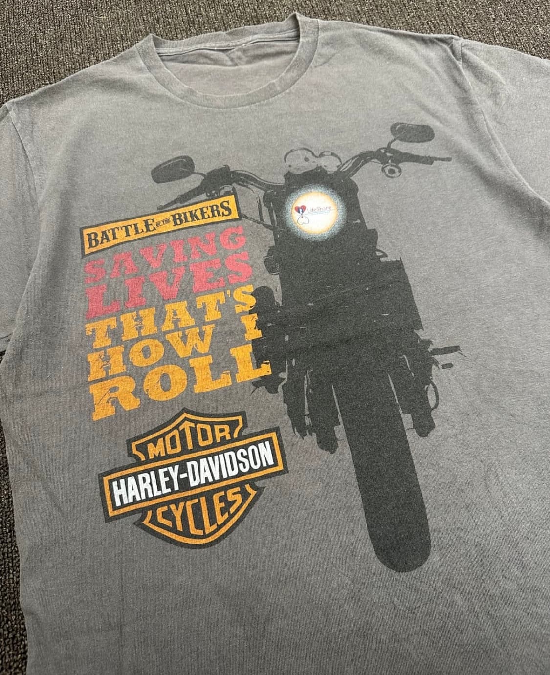 S) 할리데이비슨 프린팅 빈티지 반팔 티셔츠 상품이미지2